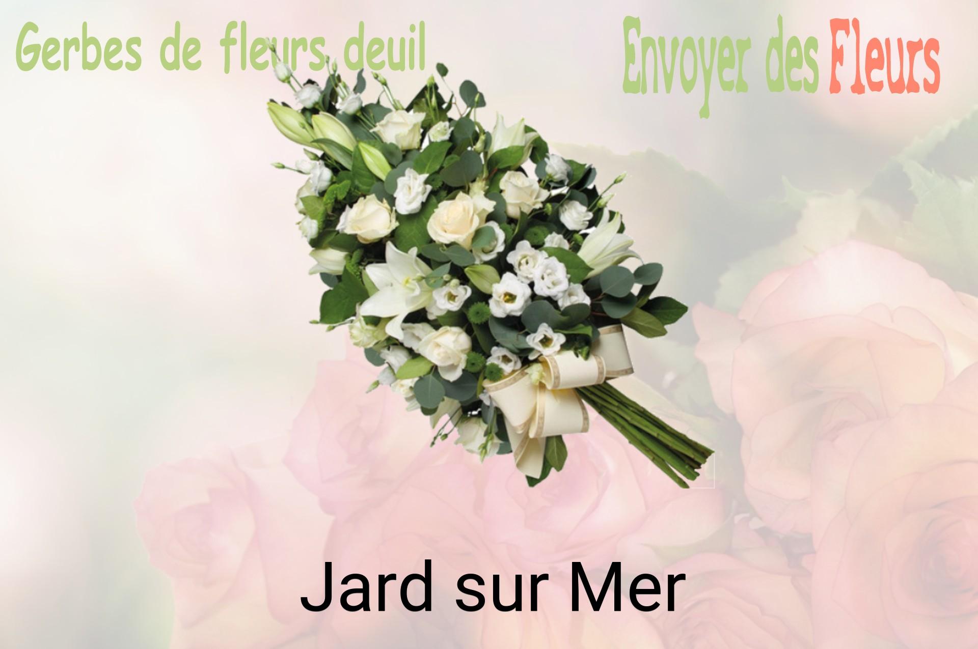 Gerbe de fleurs de deuil livrée à Jard-sur-Mer